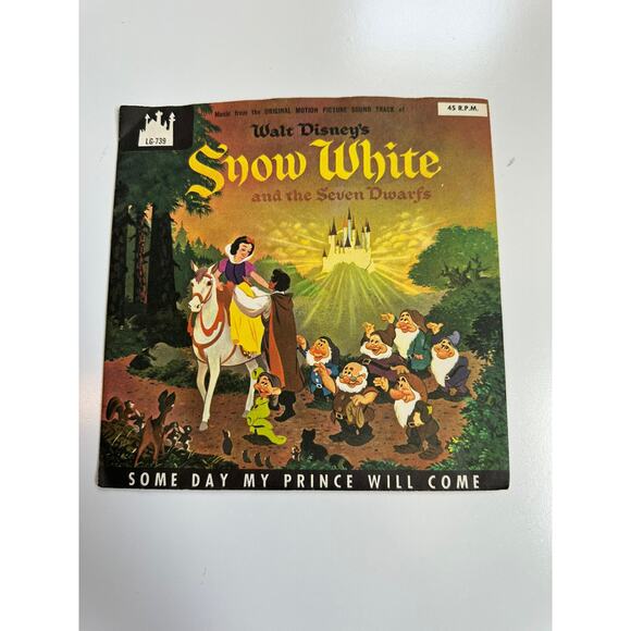 Vintage Disney Snow White and the Seven Dwarfs 1968 Vinyl Lp Record - Picture 8 of 8